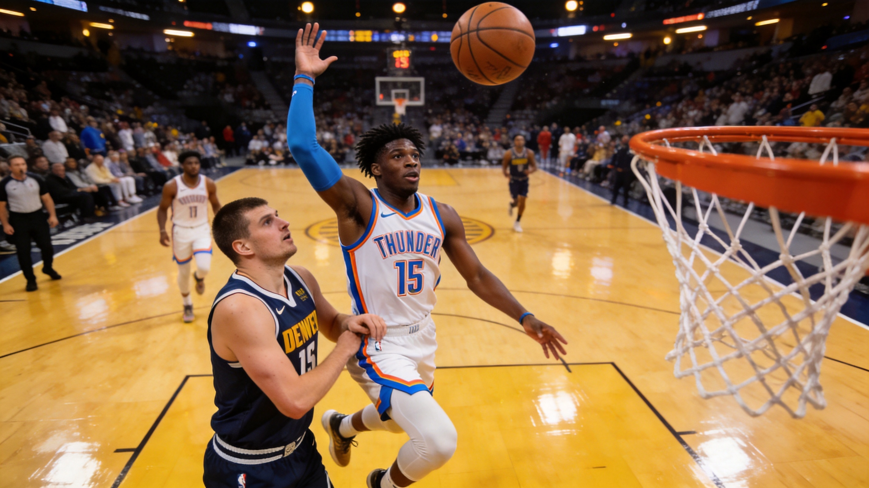 NBA常规赛西部赛区比赛精彩瞬间